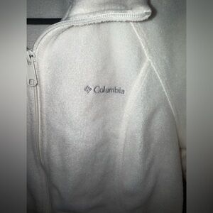 Columbia White Fleece Jacket